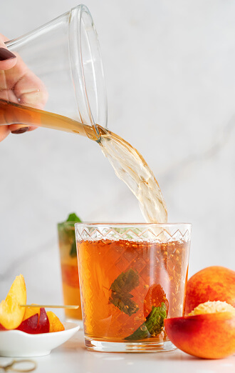 peach ice tea