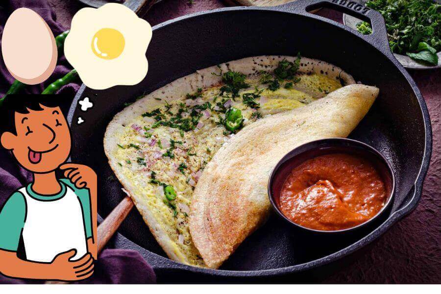 omelette dosa recipe